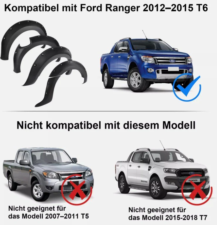 Fender Flair Widening Wheel Run Ford Ranger - Image 4