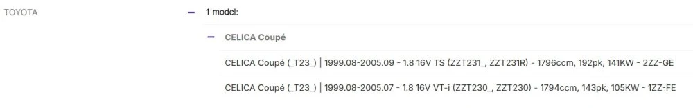 Achterlichten Toyota Celica 2001-2005 - Image 3