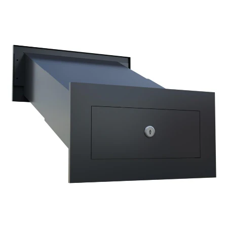 Muurdoorwerp/wand brievenbus Nova in zwart - Image 3