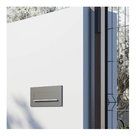 Muurdoorwerp/wand brievenbus Nova in zwart - Image 5