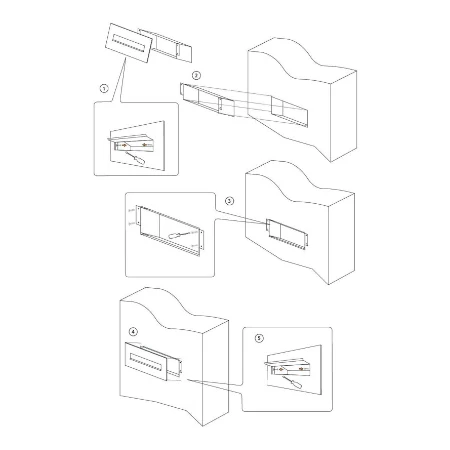 Muurdoorwerp/wand brievenbus Nova in zwart - Image 7
