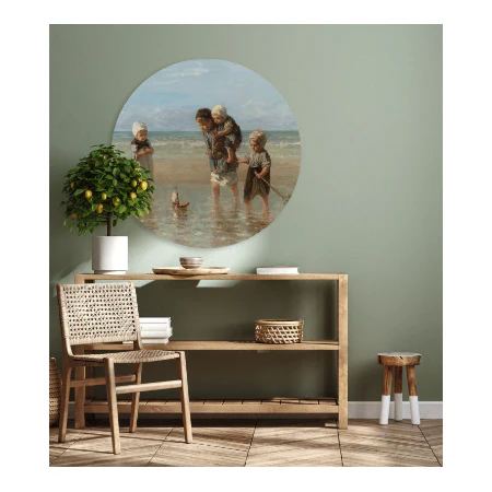 Muurcirkel Kinderen der zee - Jozef Israëls - 60cm - Image 3