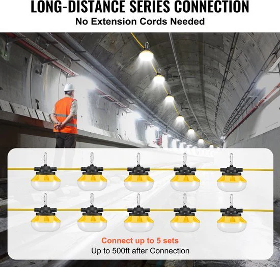 VEVOR 100W 30,5 m Bouwschijnwerper Werklamp - Image 7