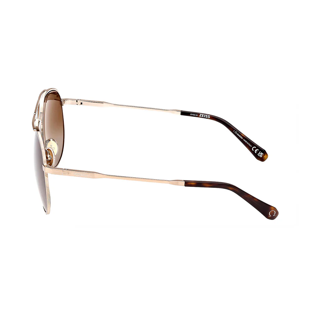 Sunglasses Omega OM 0037 34F Shiny Light Bronze, Classic Ha - Image 3